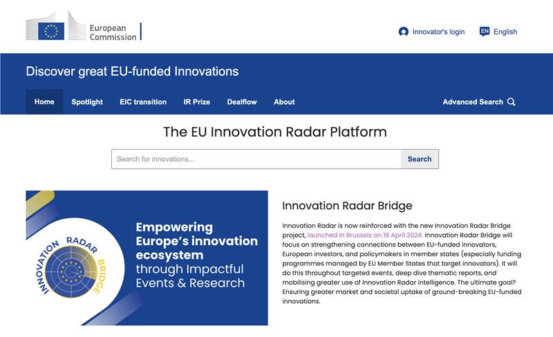 European Commission’s Innovation Radar